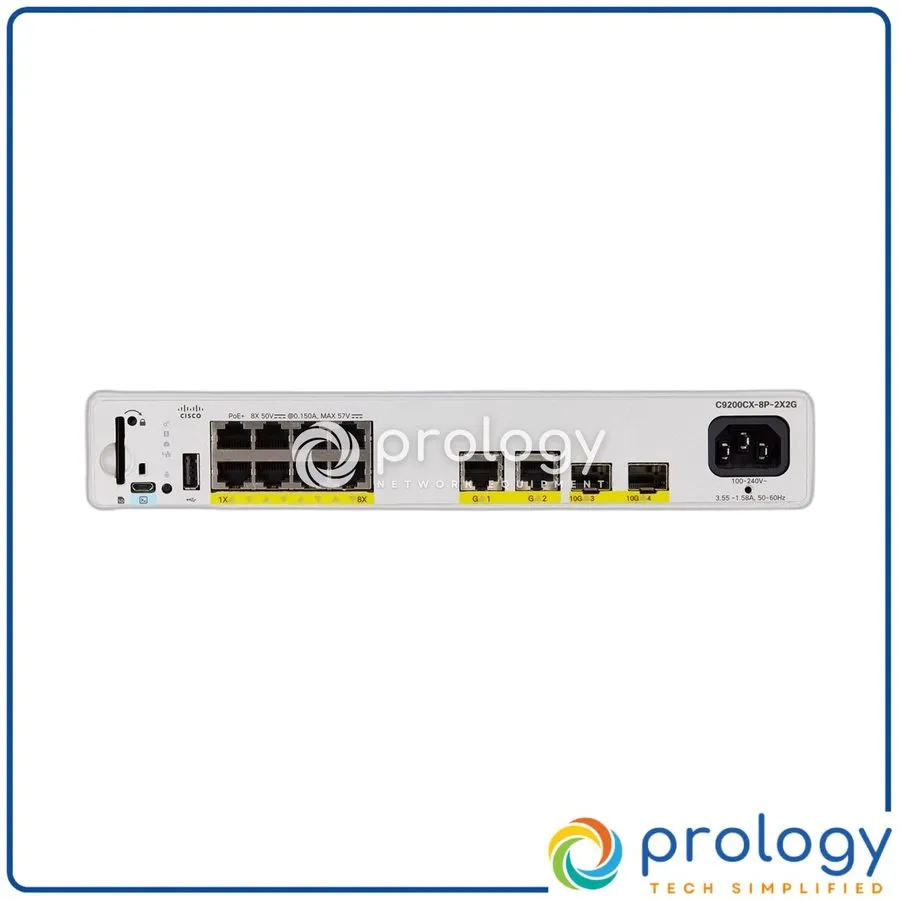 Коммутатор Cisco C9200CX-8P-2X2G-A 8 Port PoE 240W Compact Switch Network Advant