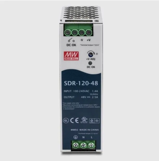 Блок питания TRENDnet TI-S12048 120W 48V DC 5A Single Output DIN Rail Power Supp