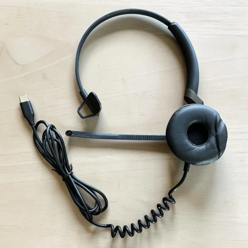 VoIP-шлюз Jabra Engage 50 HSC080 Corded Mono Headset USB-C 5093-610-189 — фото лота 1