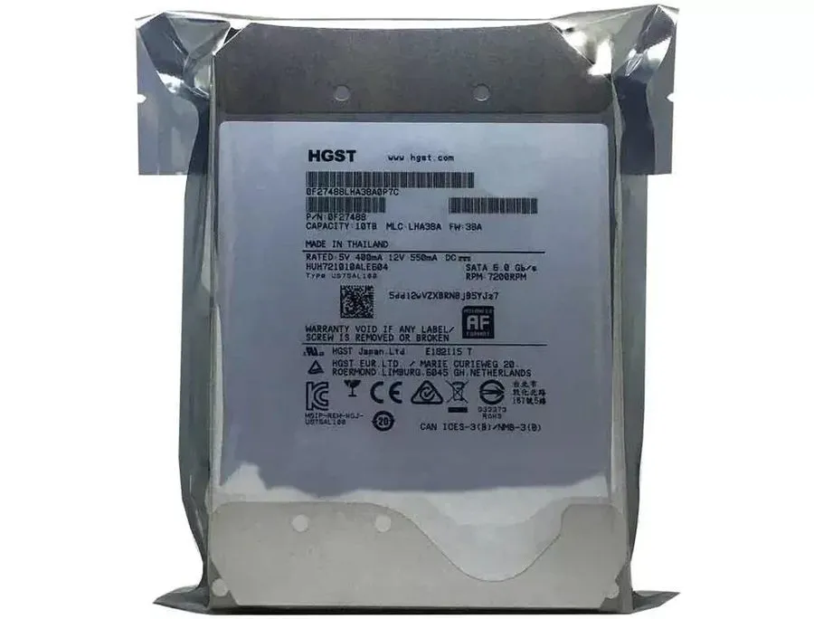 Жёсткий диск Western Digital HUH721010ALE604 10TB Ultrastar DC HC510 SATA HDD 72