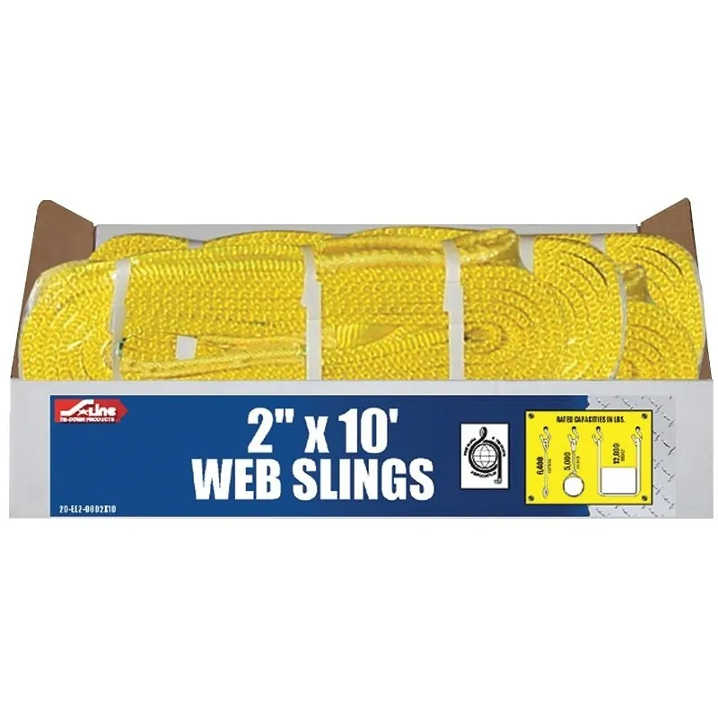 Строп Ancra 20-EE2-9802X10 Lifting Sling, 2 in W, 10 ft L, 2-Ply, 6200 lb Vertic — фото лота 1