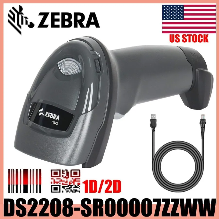 Сканер штрих-кода Motorola Zebra Symbol Barcode Scanner DS2208-SR00007ZZWW w/ St