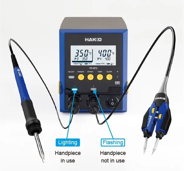 Паяльник HAKKO FX972-81 Soldering Station 100V Japan Model No Tip Incl ⚡Check Vo