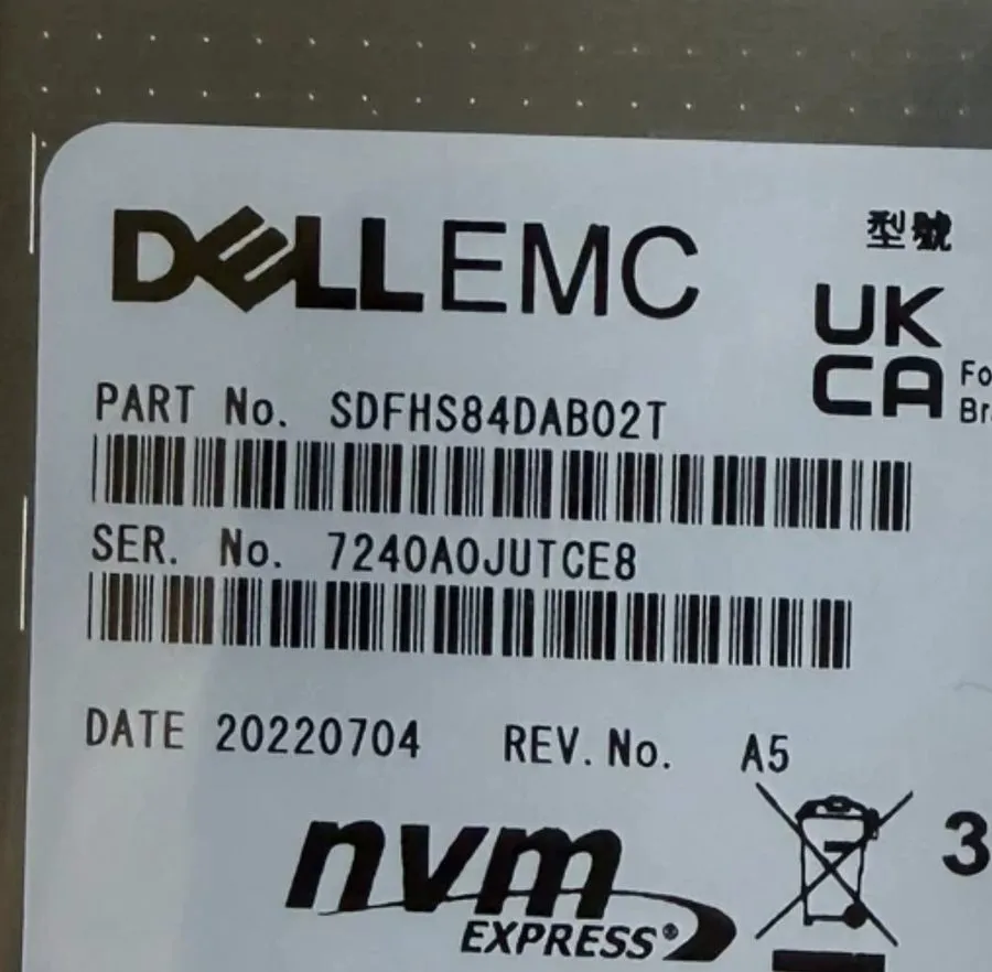 SSD-накопитель KIOXIA KCM6XRUL3T84 3.84TB Kioxia CM6-R SDFHS84GEB02T PCIe 4.0 U.