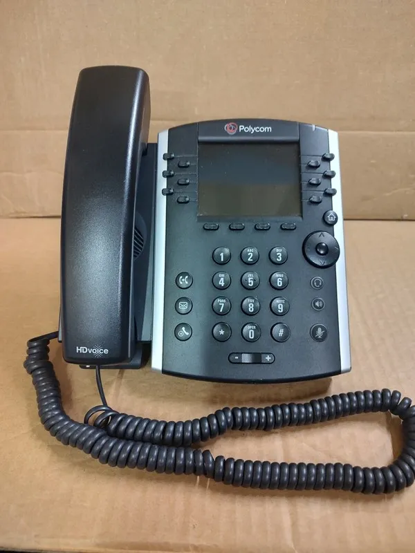 IP-телефон Polycom Desktop Phone VVX410 PoE GIG-E, 2200-46162-025 VVX 410