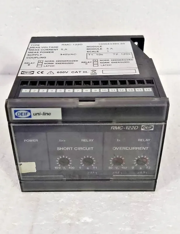 Реле защиты DEIF RMC-122D Over-current Protection Relay 220VAC 5A 100007048.10