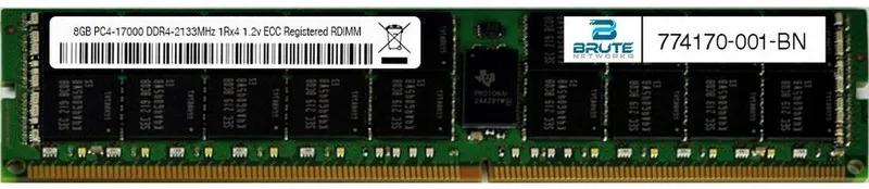 Модуль памяти 774170-001 HP Compatible 8GB PC4-17000 DDR4-2133Mhz 1Rx4 1.2v ECC 