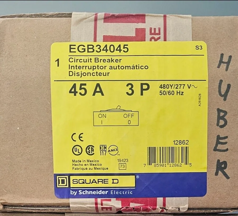 Автоматический выключатель Square D EGB34045 45A 3P 480V/277V Bolt-On Circuit Br
