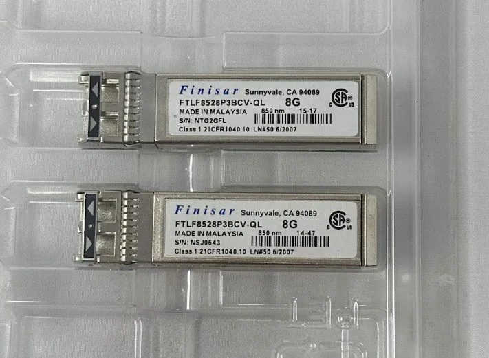 Трансивер FTLF8528P3BCV-QL Finisar 8.5Gbps 850nm SFP+ Transceiver Grade A