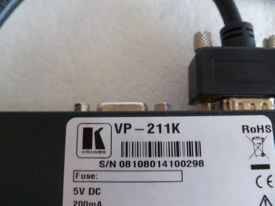 Видеокоммутатор Kramer 2x1 VGA / XGA switch / automatic UXGA / audio switcher VP