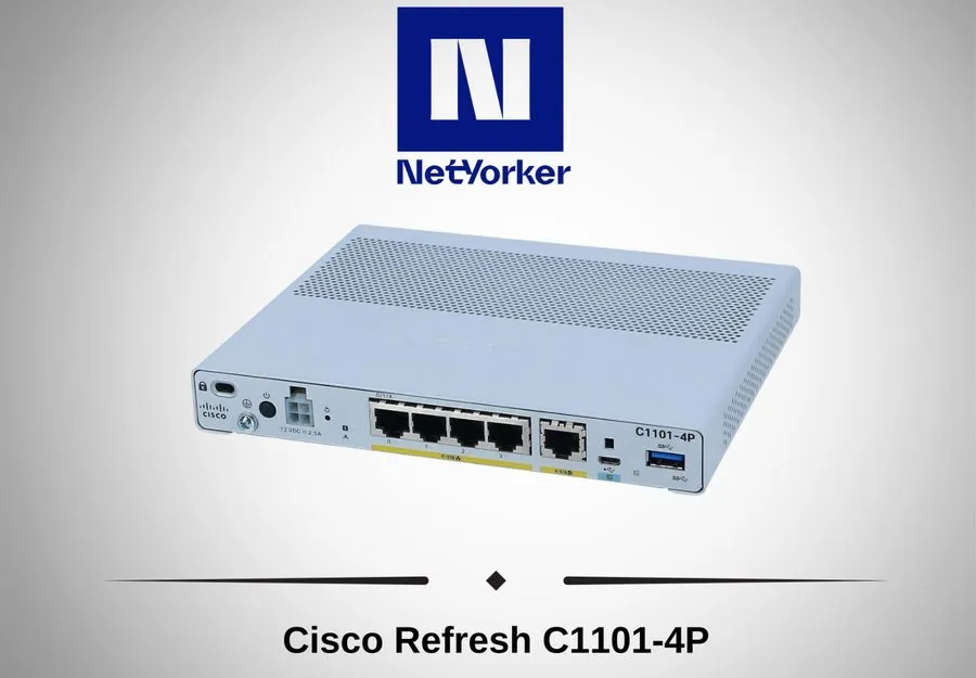 Маршрутизатор Cisco Refresh C1101-4P 4 Port Integrated Services Router