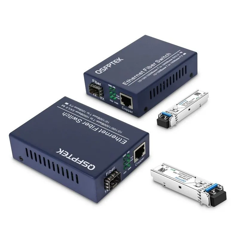 Медиаконвертер Gigabit Ethernet Fiber Media Converter 1000BaseLX SFP 1.25Gb/s 13