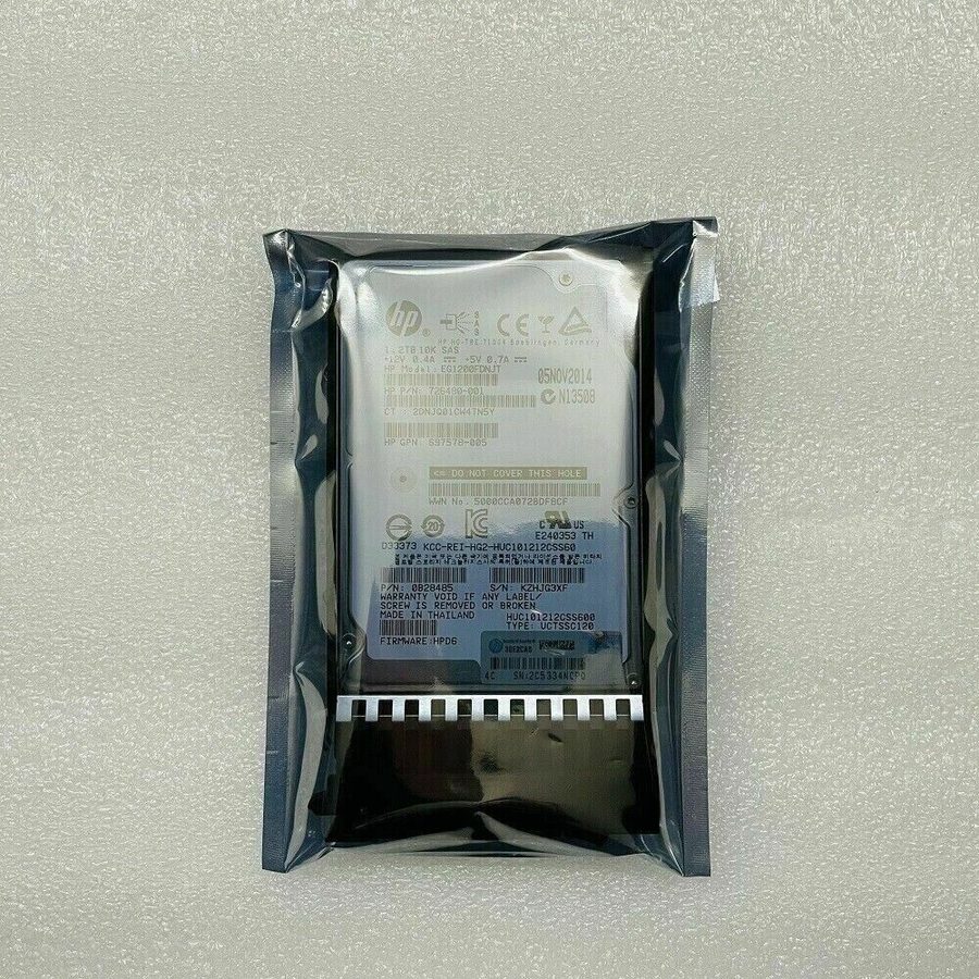 Жёсткий диск HPE 718291-001 718160-B21 1.2TB 6G 10K G6 G7 SAS 2.5" HDD DP 0 HOUR