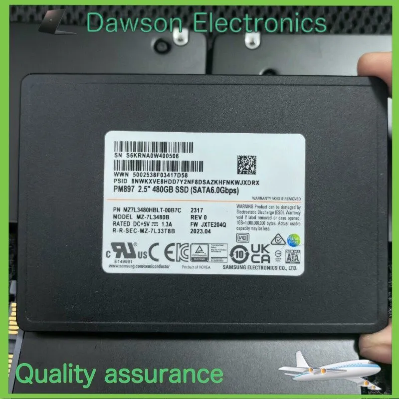 SSD-накопитель Samsung PM897 480GB SSD 2.5" SATA III 6Gbps MZ7L3480HBLT-00B7C MZ
