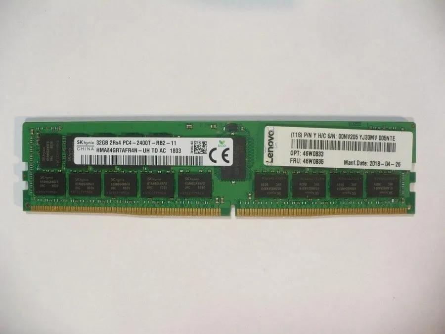 Модуль памяти SK hynix 32GB DDR4 2Rx4 PC4-2400T-RB2-11 Server RAM HMA84GR7AFR4N-