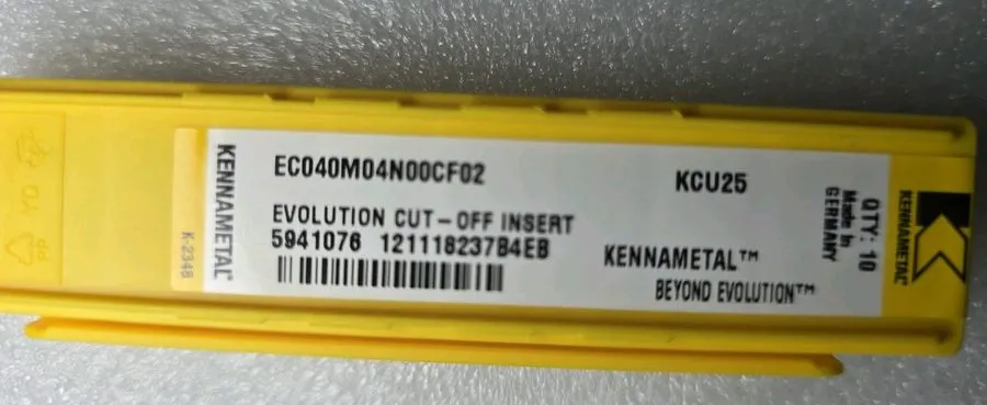 Режущий инструмент Kennametal Beyond Evolution cut-off Insert EC040M040N00CF02 M — фото лота 1