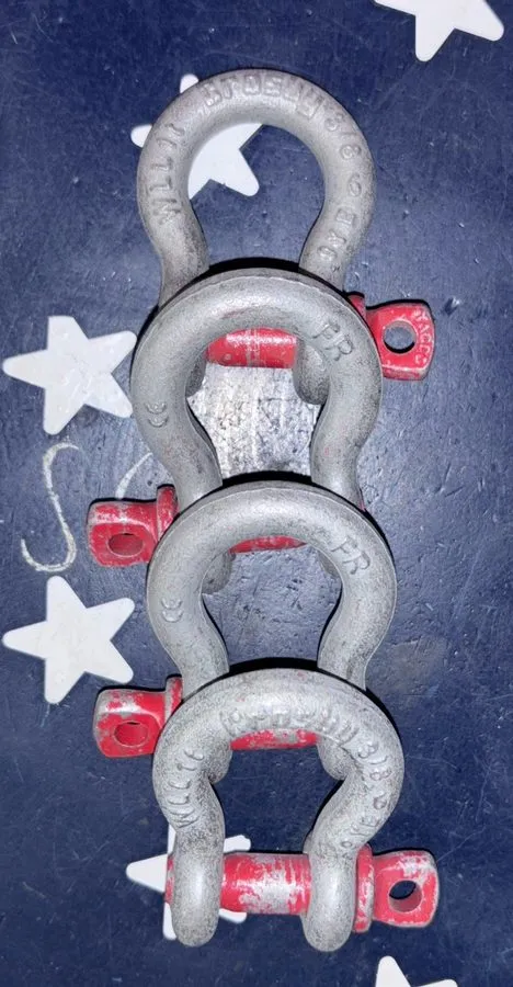Такелажная скоба CROSBY 3/8” Anchor Galvanized Carbon Shackle with Screw Pin G-2