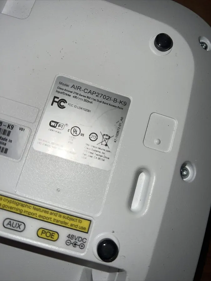 Точка доступа Wi-Fi Cisco AIR-CAP2702I-B-K9 Dual Band Wireless Access Point PoE 