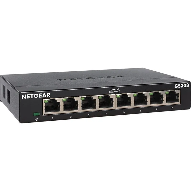 Коммутатор NETGEAR GS308 GS308-300PAS 8-Port Gigabit Ethernet Unmanaged Switch
