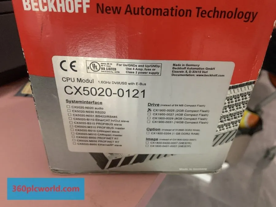 Beckhoff CX5020-0121 Industrial Automation Control Component
