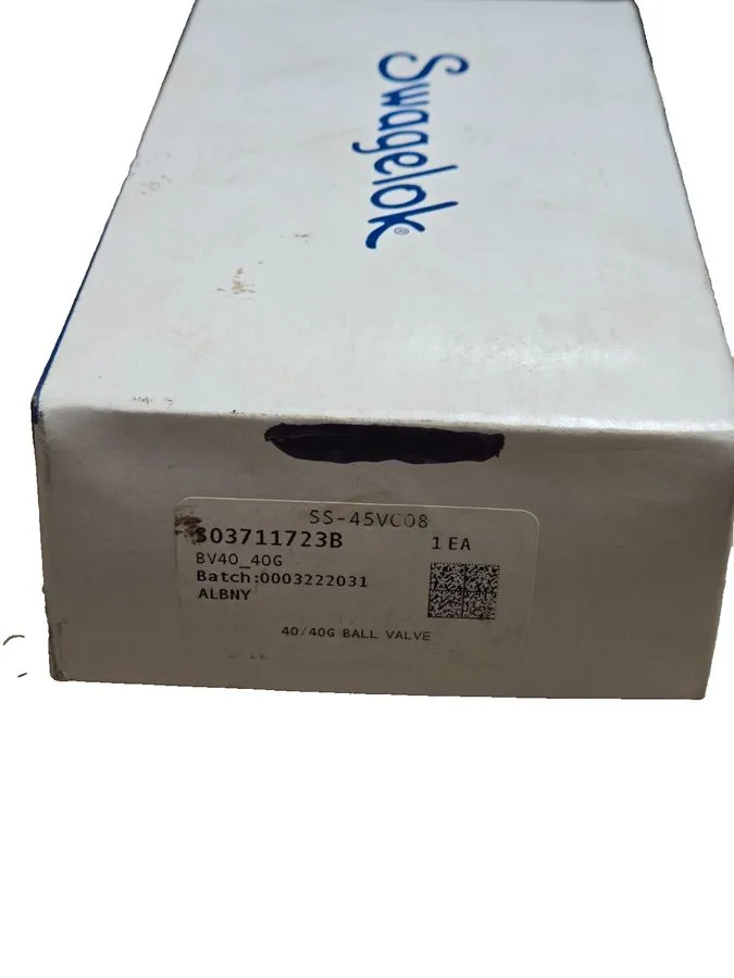 Клапан Swagelok SS-45VC08 1-Piece 40 Series Ball Valve, 12CV, 1/2" NPT, 2500PSI