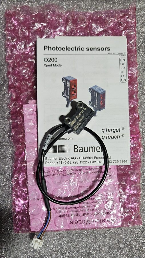 Фотоэлектрический датчик Baumer 0200-GP BAUMER O200 Miniature Photoelectric Diff — фото лота 1