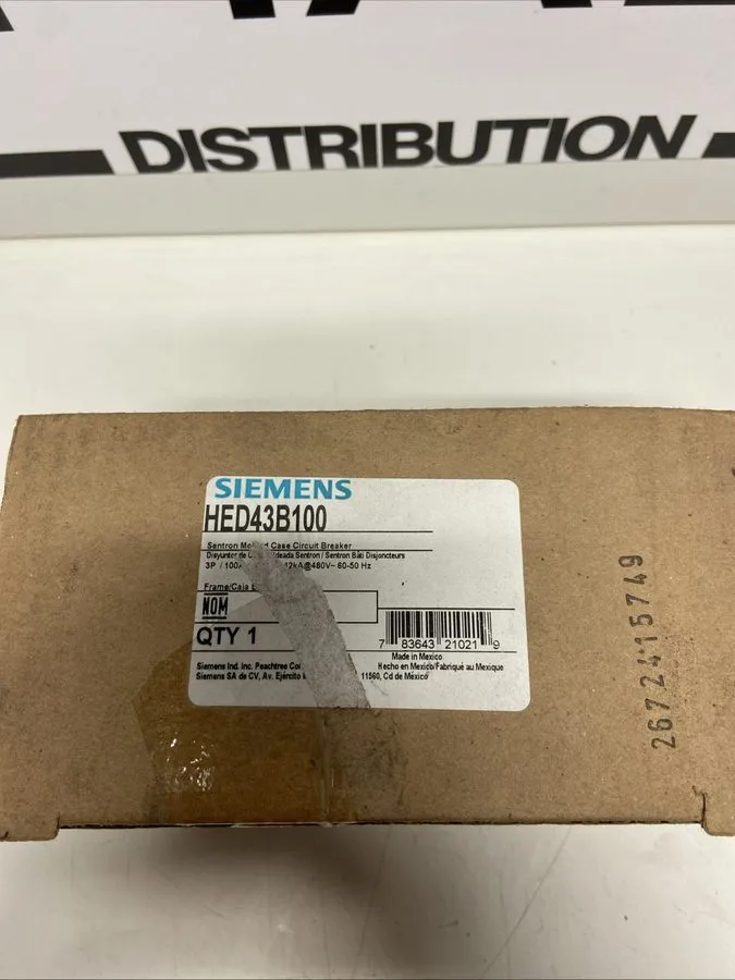 Автоматический выключатель Siemens Sentron Circuit Breaker HED43B100 3P 100 Amp 