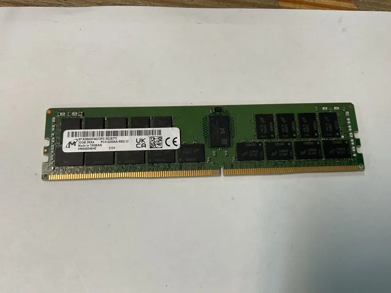 Модуль памяти 32GB 2RX8 PC4-25600 (DDR4-3200) ECC RDIMM Micron MTA18ASF4G72PDZ-3