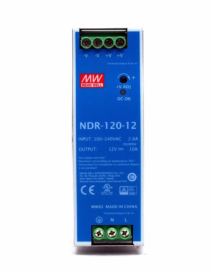 Блок питания Mean Well NDR-120-12 Switching Power Supply DIN Rail Type 120W 12V 