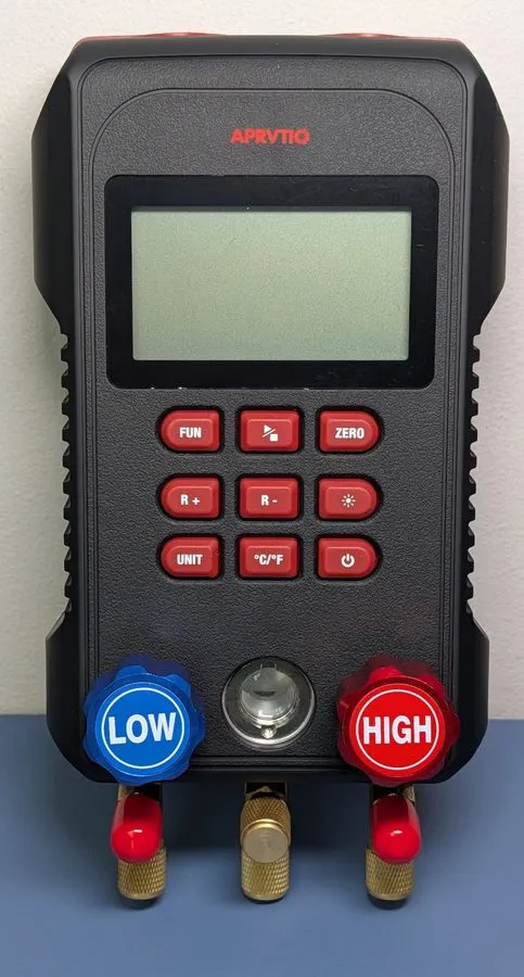Манометрический коллектор Digital HVAC Gauge, Aprvtio AMF-300 AC Manifold Gauge  — фото лота 2
