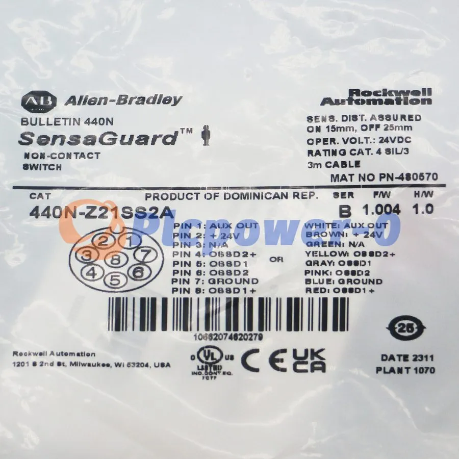Реле безопасности Allen-Bradley 440N-Z21SS2A Guardmaster SensaGuard Non-Contact 