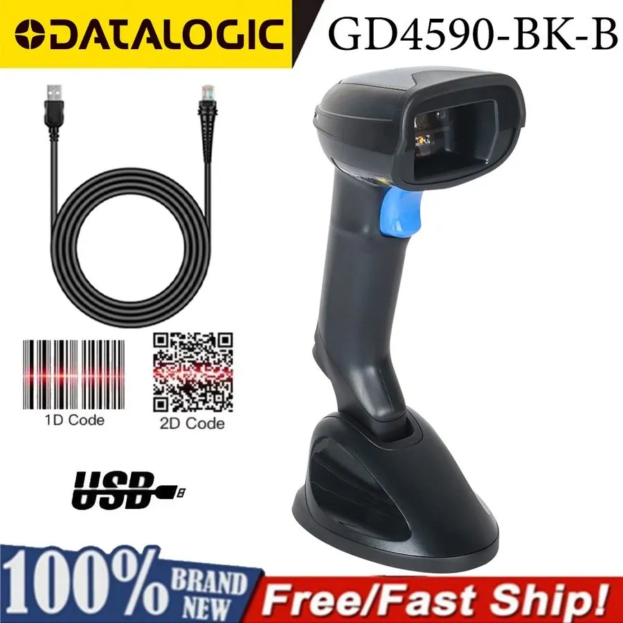 Сканер штрих-кода Datalogic 1D 2D Gryphon GD4590-BK-B Handheld USB Barcode Scann