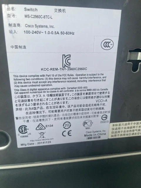 Коммутатор Cisco WS-C2960C-8TC-L Switch 8 FE w/ 2x Dual Purpose Uplink, LAN Base