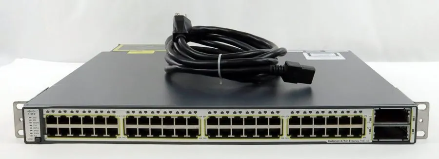 Коммутатор Cisco Catalyst WS-C3750E-48PD-SF 48-Port Gigabit PoE 2x 10GbE X2 Swit
