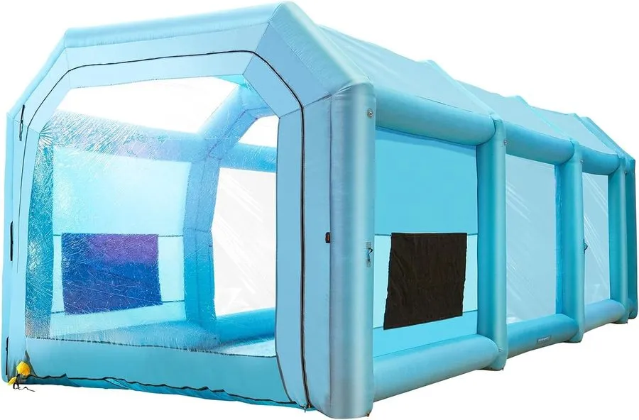 Окрасочная камера Durable 39.4x16.4x13.1 ft Inflatable Spray Booth with Efficien — фото лота 2