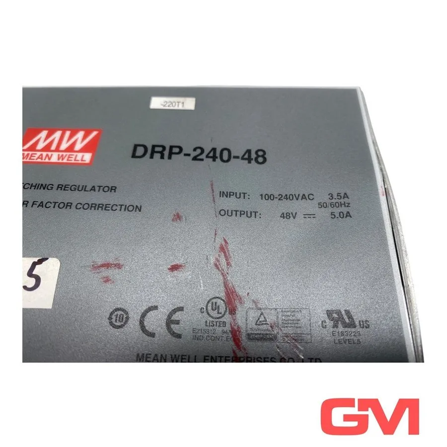 Блок питания Mean Well DIN Rail Power Supply DRP-240-48 Industrial 230W