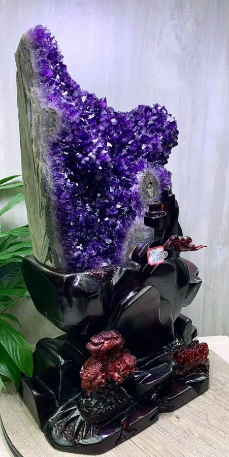 Лабораторный прибор 48.84LB TOP Natural Uruguay Amethyst flowers quartz crystal  — фото лота 2