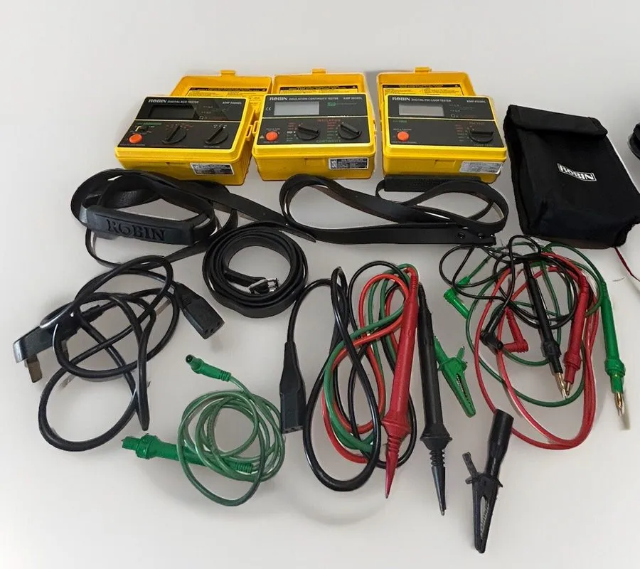 Тестер ROBIN KMP 5404DL RCD+KMP 3050DL Insulation-Continuity+KMP 4120DL PSC-Loop — фото лота 1