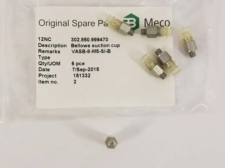 Вакуумная присоска FESTO VASB-8-M5-S1-B Screw on Vacuum Suction Cup (8mm OD) — фото лота 1