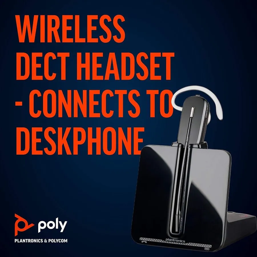 IP-телефон Plantronics Poly CS540 DECT Mono Wireless Headset, Desk Phone, NC