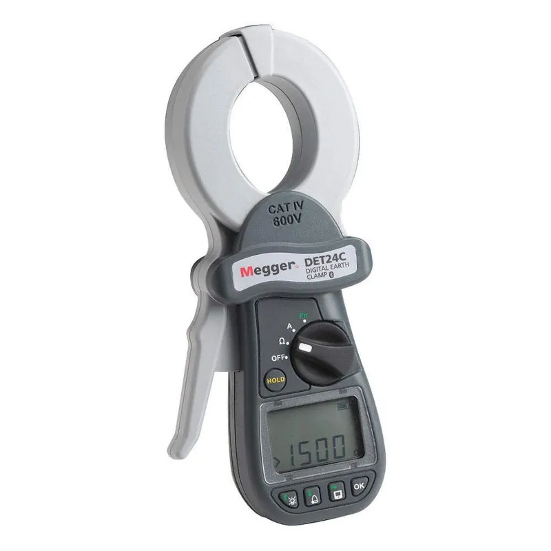 Тестер MEGGER EARTH TESTER DET24C DIGITAL CLAMP RESISTANCE METER AS-IS — фото лота 1