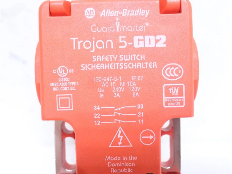 Реле безопасности 248294 Old-Stock; Allen-Bradley 440K-T11211 Guardmaster Tongue — фото лота 2