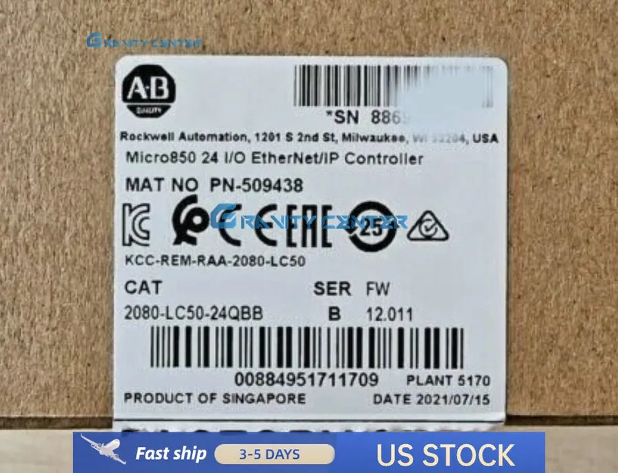 ПЛК 2080-LC50-24QBB Allen Bradley Micro850 EtherNet/IP PLC Controller