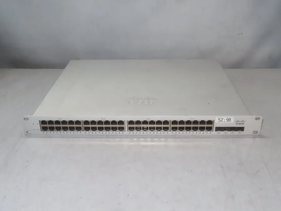 Коммутатор Cisco Meraki MS220-48LP-HW 48-Port Gigabit 370W PoE Switch UNCLAIMED