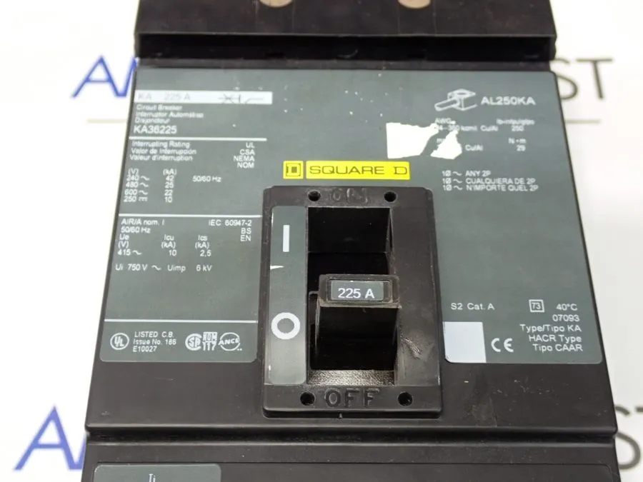 Автоматический выключатель Square D KA36225 I-Line Circuit Breaker 225 AMP 600 V