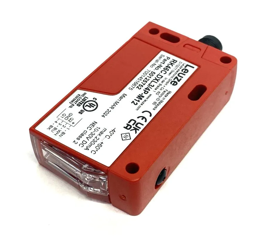 Фотоэлектрический датчик Leuze RK46C.DXL3/4P-M12: Retro-Reflective Photoelectric