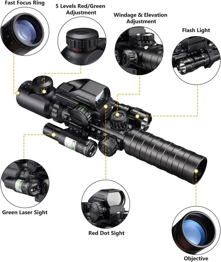 Оптико-электронная система 3-9x32 Scope Combo with Dual Illuminated Scope Optics