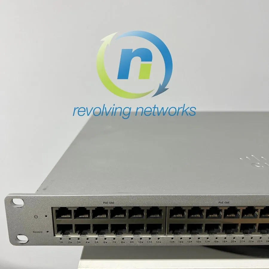 Коммутатор Cisco Meraki MS220-48LP 48 Ports 370W POE Ethernet 4xSFP Switch UNCLA