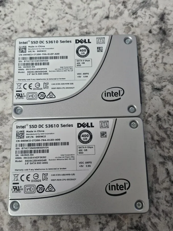 SSD-накопитель 65WJJ DELL INTEL DC S3610 400GB SATA 6Gb/s 2.5" SSD 065WJJ SSDSC2