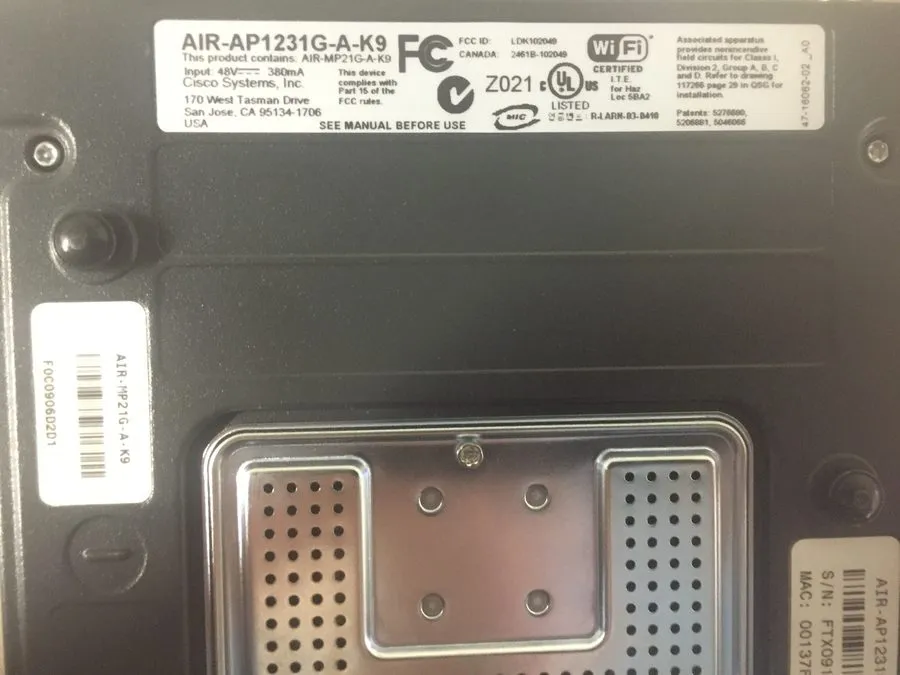 Точка доступа Wi-Fi Cisco AIR-AP1231G-A-K9 Aironet 1200 Series Wireless Access P — фото лота 2
